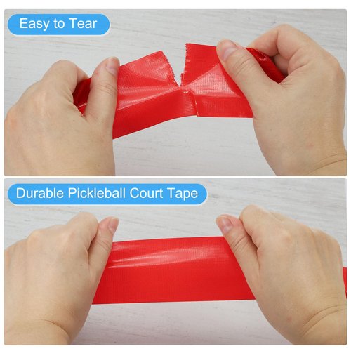 PATIKIL Pickleball Court Tape 2 in x 302ft, Pickleball Court Marking Kit for Indoor/Outdoor Tennis Volleyball Badminton Court, Black