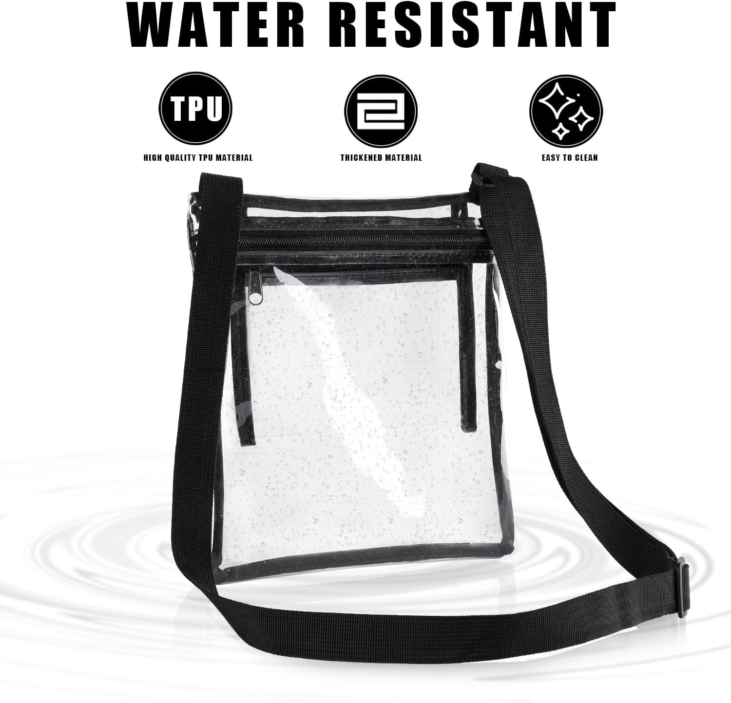 Skiennix Clear Stadium Bag - Durable Transparent Tote for Women | Perfect for Events