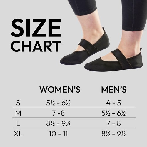 Nufoot Futsole Women's Soft-Sided Shoes for Indoors/Outdoors, Foldable & Flexible Footwear for Sport, Exercise, Yoga or Travel, Dance Shoes, Butterfly Large