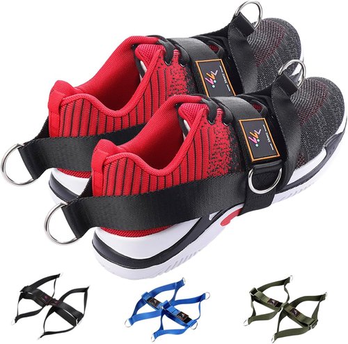MOOCY Foot Strap Set - Premium Ankle Straps for Cable Machine Glute Kickbacks | 2 Pack