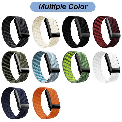 Emilydeals Replacement Bands for Whoop 4.0 - Nylon Knit Watch Strap Wristband, Comfortable and Durable Fitness & Activity Tracker Accessories (White)