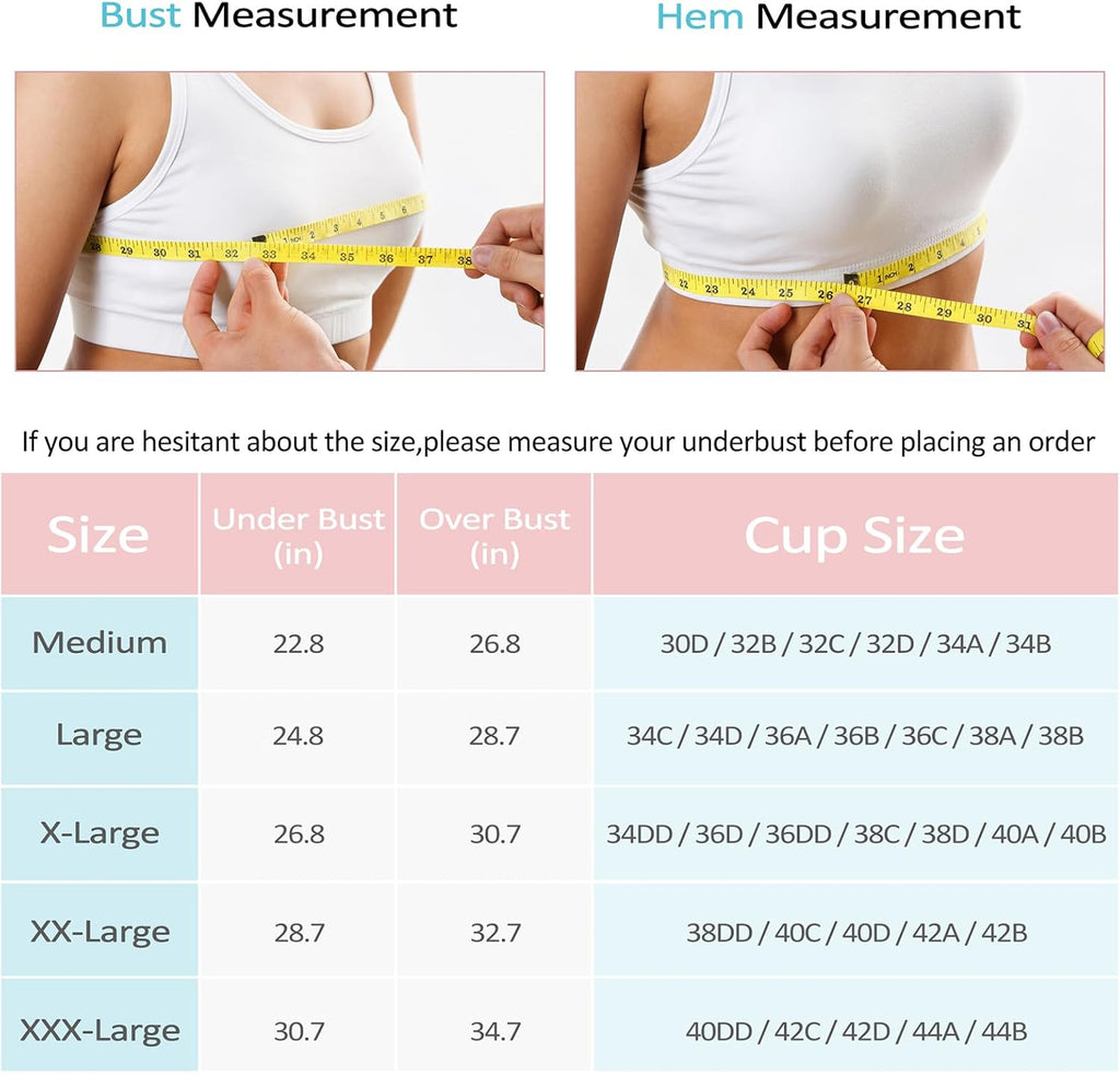 Skiennix Women's Zip Front Sports Bra - Wireless Post-Surgery Support for Yoga & Fitness