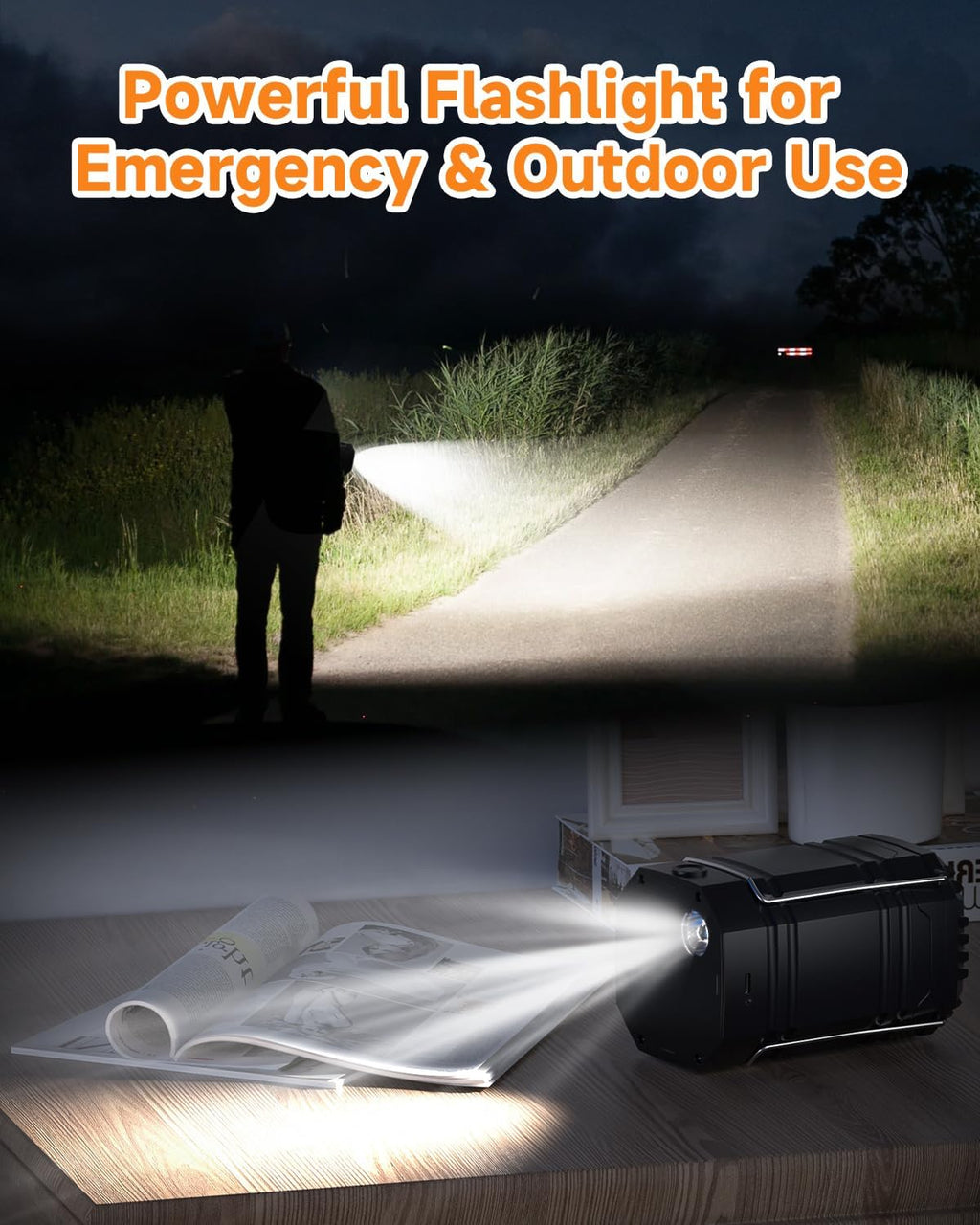 Solar Camping Lantern 4 Pack - Rechargeable LED Lights with USB-C & Solar Power | Collapsible Emergency Flashlights