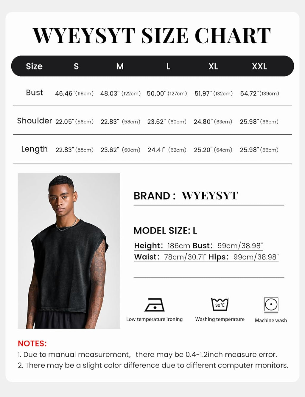 Wyeysyt Men's Acid Wash Crop T-Shirt - Vintage Dolman Sleeve Pullover Top in Loose Fit