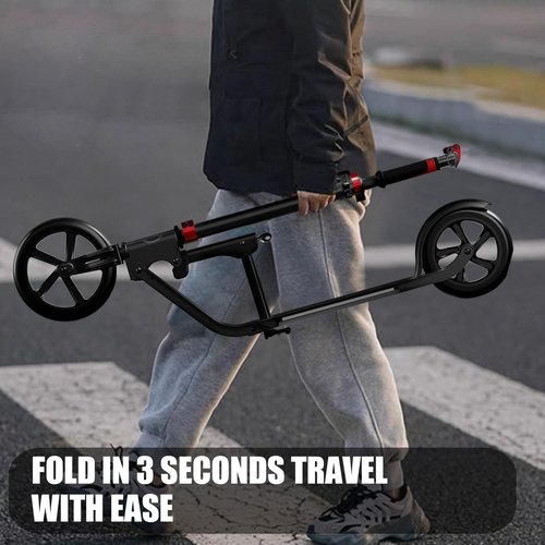 Scooter for Adults –Adult Scooter,Folding, Adjustable Height, Big Wheels, Lightweight All-Aluminum Frame | Suitable for Teens 12+ | 265lbs Weight Limit,Kick Scooter