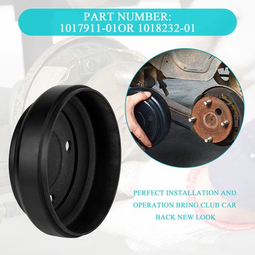 Golf Cart Brake Drum Fit for Golf Cart Club Car DS (1995-up) & Precedent (2004-up), Brake Hub Replacement Part 1017911-01 1018232-01