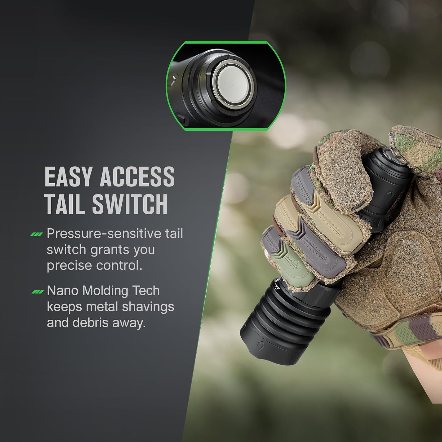 OLIGHT Warrior X 4 Tactical Flashlight - 2,600 Lumens, 630m Range, USB-C Rechargeable, Dual-Output | Black