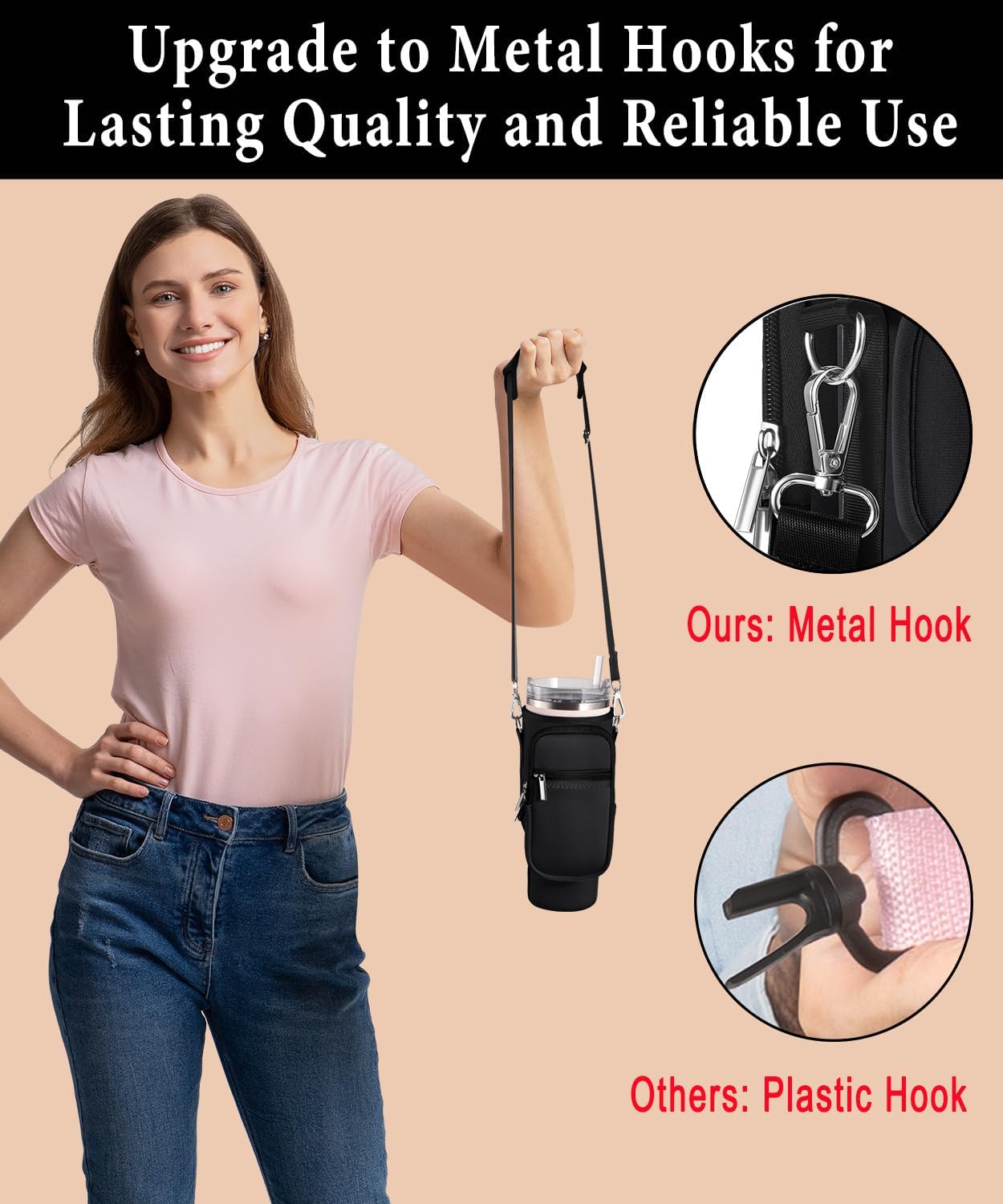 Stanley | Carrier Bag with Phone Pocket - Adjustable Sling Sleeve for 40 oz Tumbler & Accessories