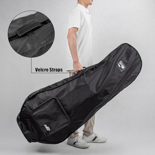 Golf Bag Rain Cover Bag Dustproof Waterproof Foldable Golf Club rain Cover (Black)