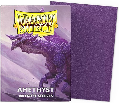 Dragon Shield | Matte Card Sleeves - 100 CT Standard Size - Smooth & Durable for TCG | Amethyst