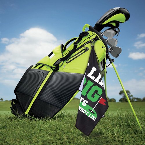 GEYGIE I Like Big Put and I Cannot Lie Printed Microfiber Golf Towel, Funny Golf Towel Gifts and Golf Accessories for Men Women Dad Mom Grandpa, Fathers Day Birthday Gift for Golf Lover