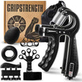Skiennix Grip Strength Trainer Kit - 7PCS Adjustable Forearm Grips & Finger Stretchers | Hand Exercise Tools