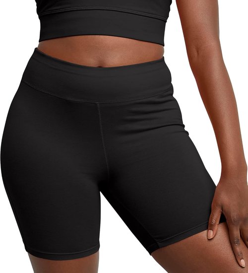 Hanes Women's Stretch Jersey Bike Shorts - Comfortable Cotton Sports Shorts | 7" Inseam