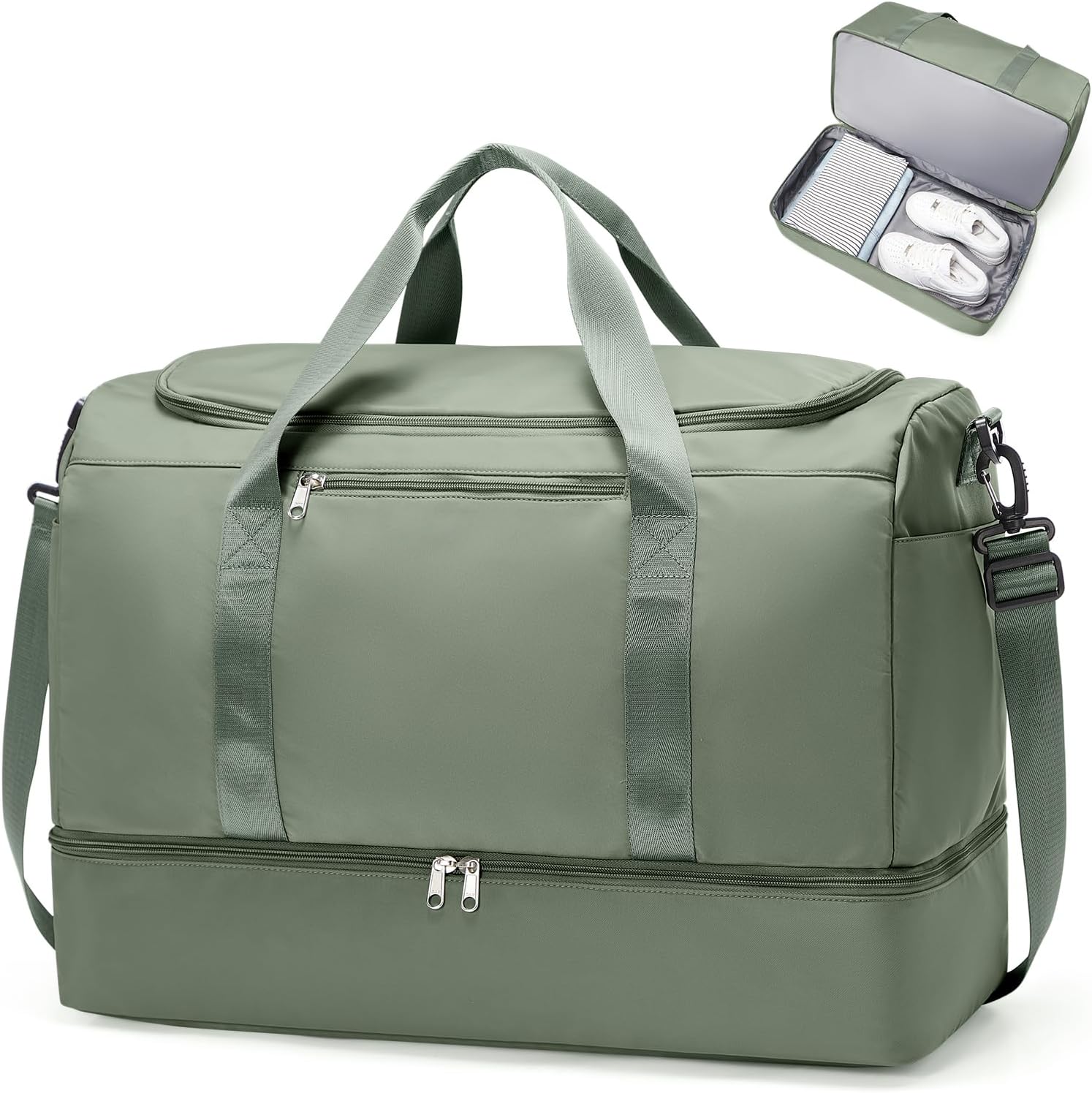 Skiennix Extra Large Travel Duffle Bag - Versatile Weekend Bag with Shoes Compartment | Ideal for Business & Sports Trips
