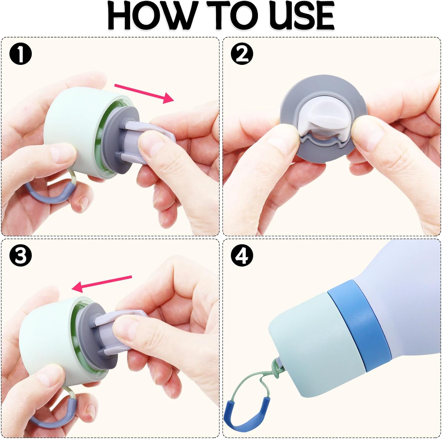 Owala | 3-Pack Water Bottle Stopper Replacement - Durable Gasket Seal for FreeSip Twist 18oz & 24oz