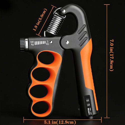 Hand Gripper by [Brand Name] - Adjustable 11-220LB Grip Strength Trainer for Muscle Building & Recovery