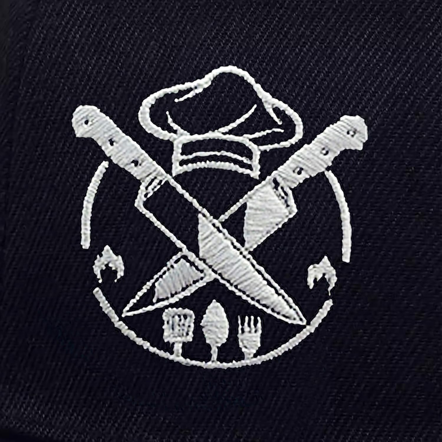 Skiennix Skull Baseball Cap - Embroidered Flat Bill Snapback Hat for Men & Women - Black Trucker Style