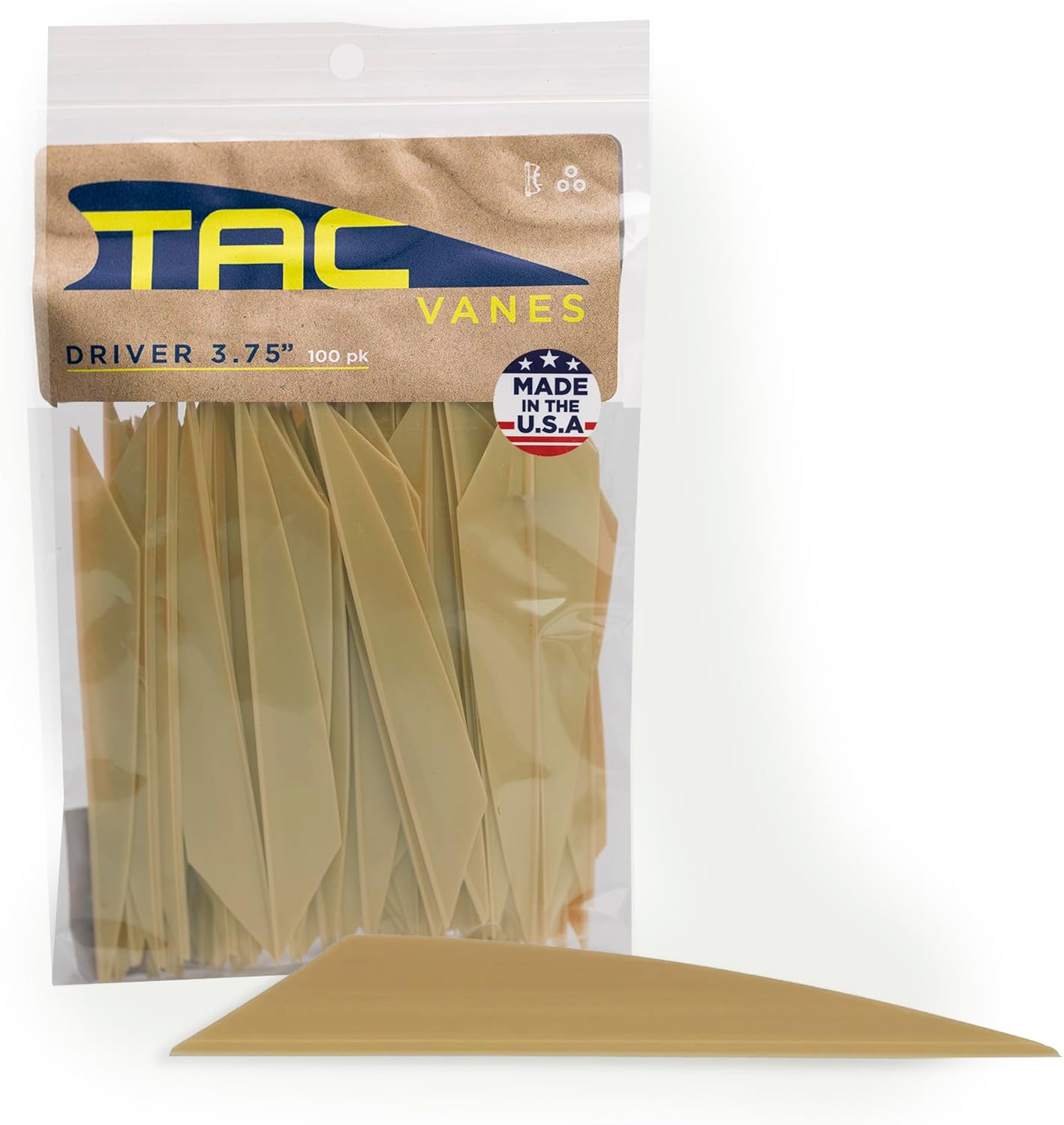 TAC Vanes Hybrid Vanes for Archery Bowhunting | Durable & Lightweight Design
