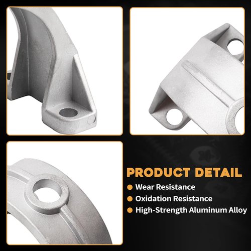 2 Pack Rear Axle Spring Bracket ISO Mount Cap Driver or Passenger Side Fit for EZGO TXT Golf Cart 1994-2008 Replaces 72037-G01 72037G01 72117-G01