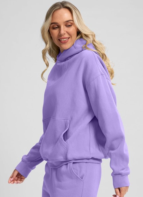 G Gradual Oversized Fleece Hoodie for Women - Casual Athletic Pullover with Pocket