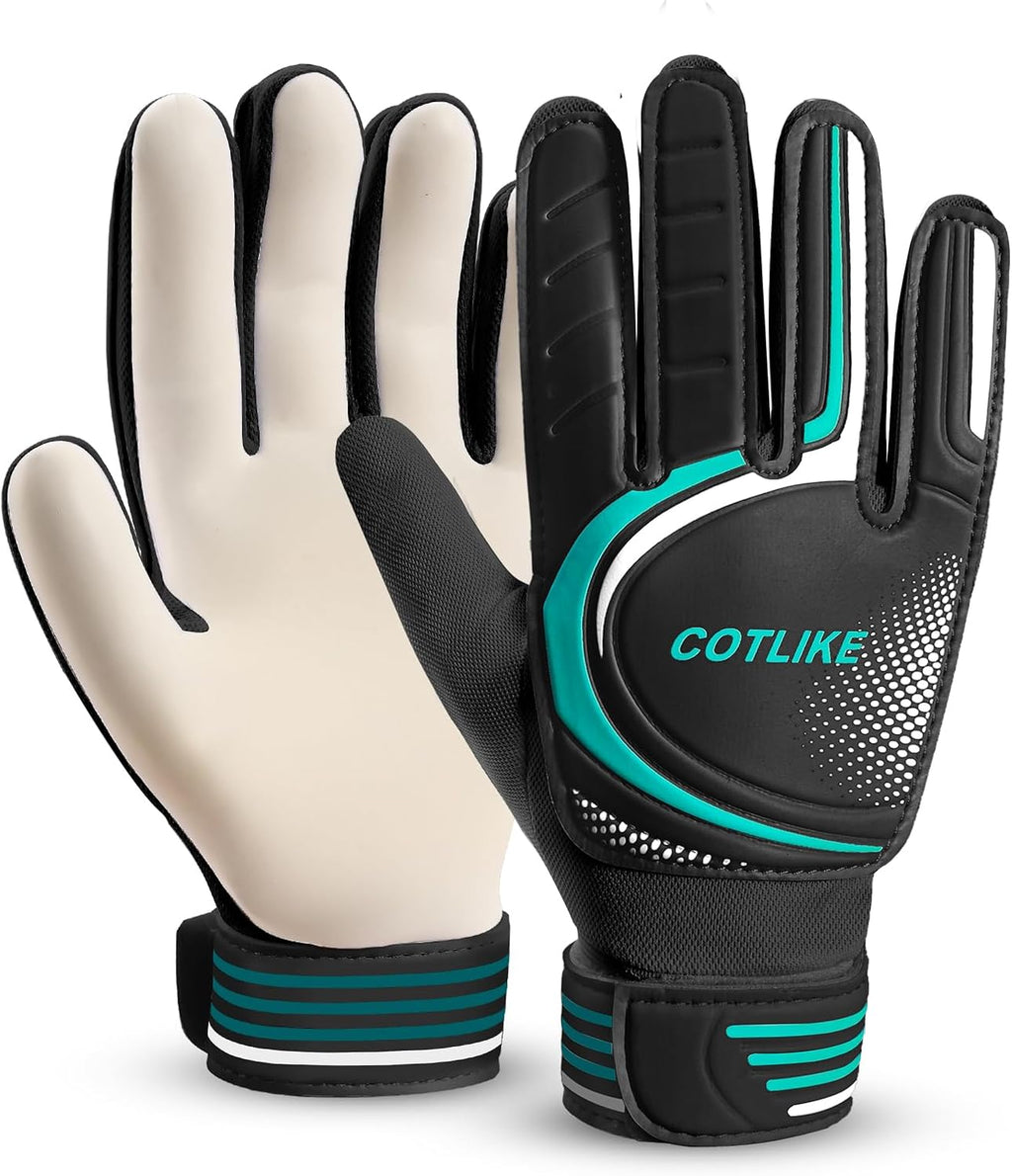 Skiennix Soccer Goalie Gloves - Youth Goalkeeper Gloves for Kids 8-12 | Strong Grip, 100% Latex, Breathable Design