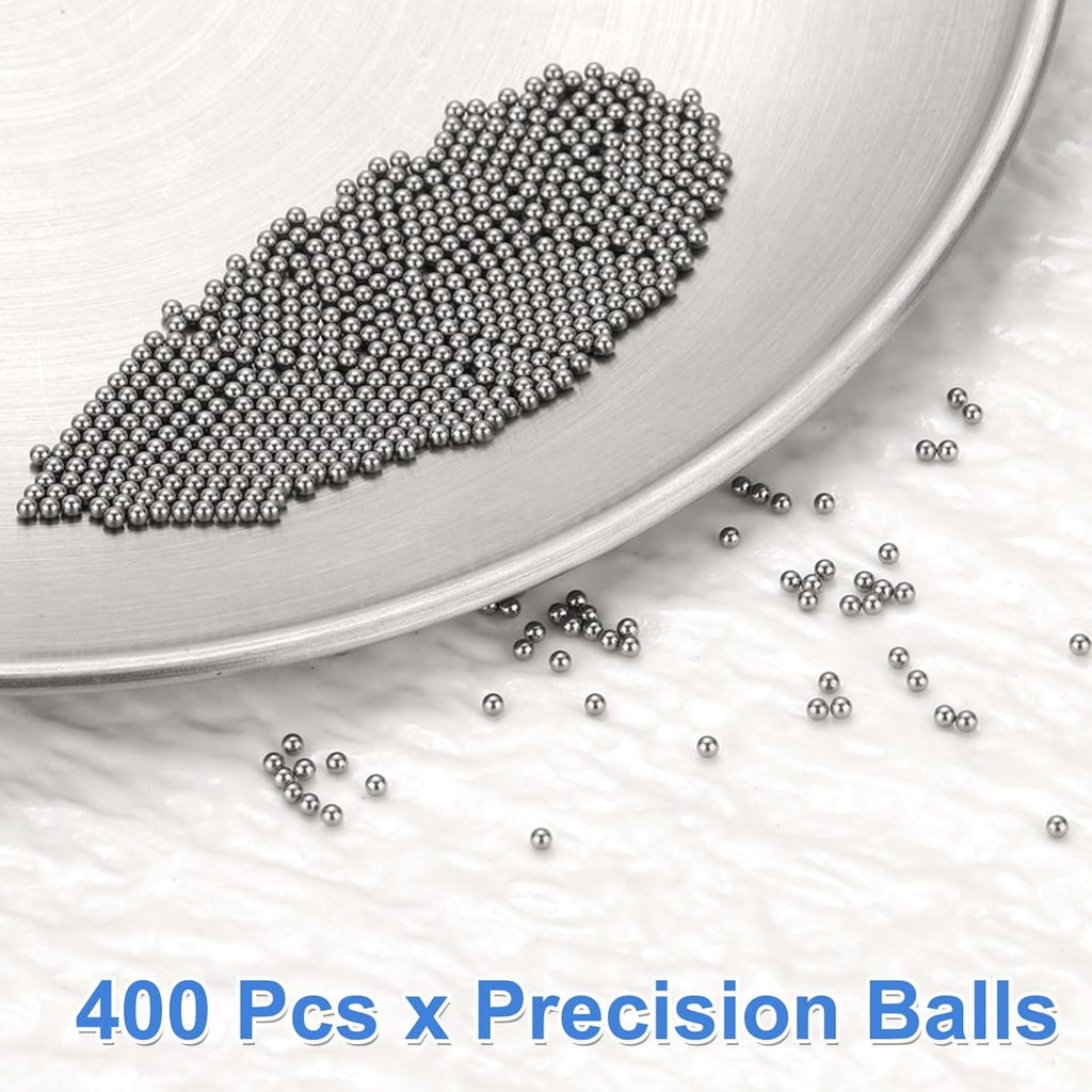 uxcell Precision 1.5mm Stainless Steel Bearing Balls - 400Pcs G200 for Machinery & DIY Projects