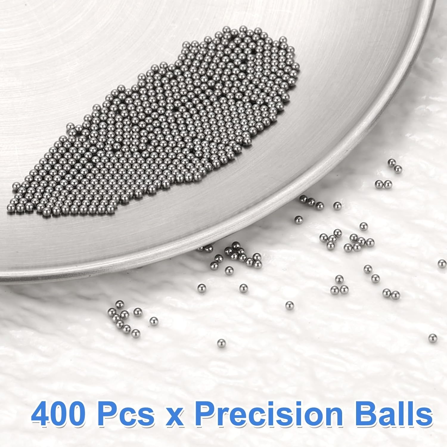 uxcell Precision 1.5mm Stainless Steel Bearing Balls - 400Pcs G200 for Machinery & DIY Projects