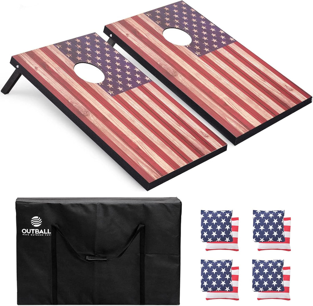 Regulation Cornhole Set by [Brand Name] - 4x2 & 3x2 Boards with Carrying Bags & 8 Bean Bags | Perfect for Outdoor Family Fun