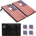 Regulation Cornhole Set by [Brand Name] - 4x2 & 3x2 Boards with Carrying Bags & 8 Bean Bags | Perfect for Outdoor Family Fun