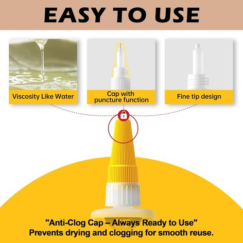 Metal Super Glue - Clear Instant Cyanoacrylate Adhesive for All-Purpose Repairs | Waterproof, 20g