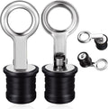 Skiennix Stainless Steel Drain Snap Plug - Durable 1 Inch Boat Drain Plug (2 Pieces)