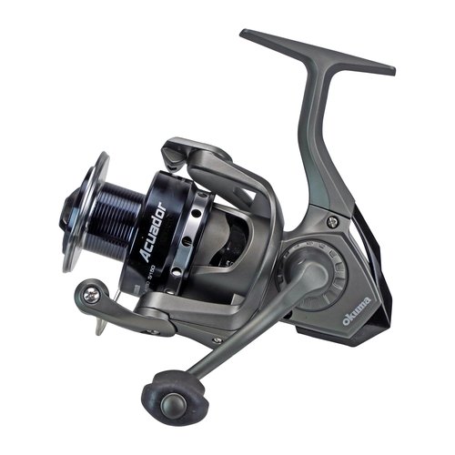 Okuma Acuador 4BB Steel Drive Lightweight Freshwater Spinning Reel, ACU-2500A, Black