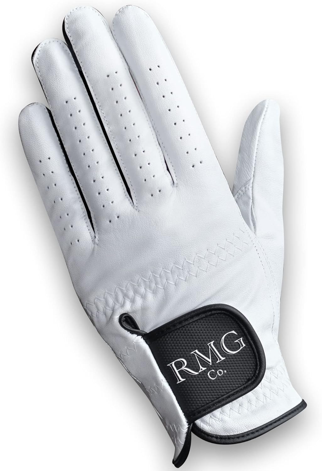 Skiennix Premium Leather Golf Glove - Classic White Design for Men | Left & Right Hand Options