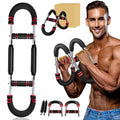 Twister arm Trainer, Adjustable Resistance (40-140 lbs) Chest Workout Equipment,Forearm Power Exercise bar , pectoralis spinalis Device, Portable Detachable Design