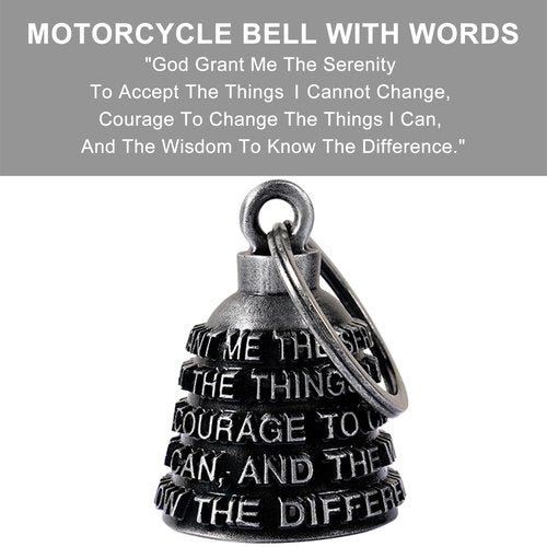 Dream Apparel Motorcycle Bell Guardian Angel Drive Away Gremlin, Biker Bell for Men Women Rider Riding with Hanger, Good Luck Gift Accessories