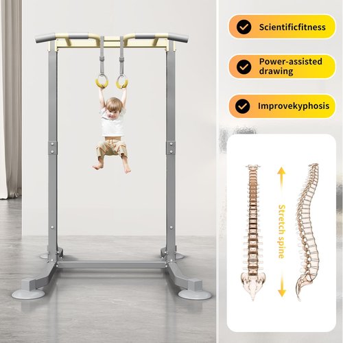 Gymnastic Rings by [Brand Name] - Adjustable Strength Training Rings for Adults & Kids | Anti-Slip Design