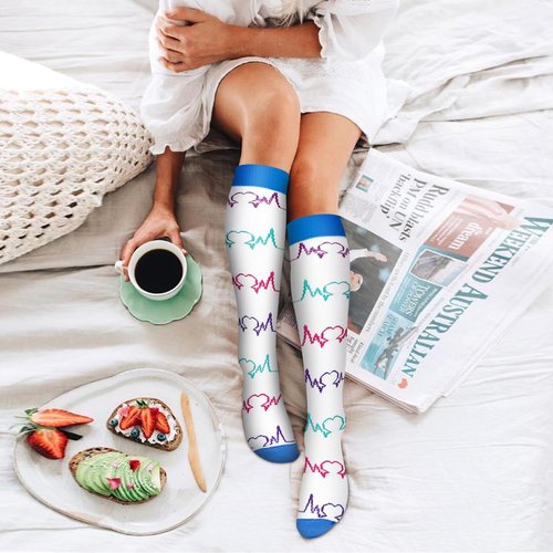 Bluemaple Copper Compression Socks - 6 Pack for Men & Women | Best Support for Circulation, Running & Nursing