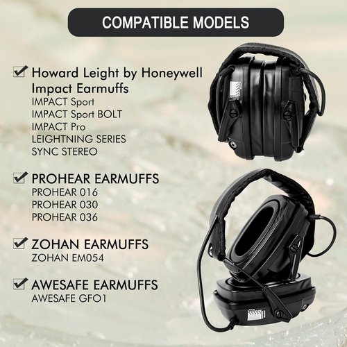 Howard Leight Gel Ear Pads - Comfortable Replacement Ear Cups with Silicone & Memory Foam | Soft Fit