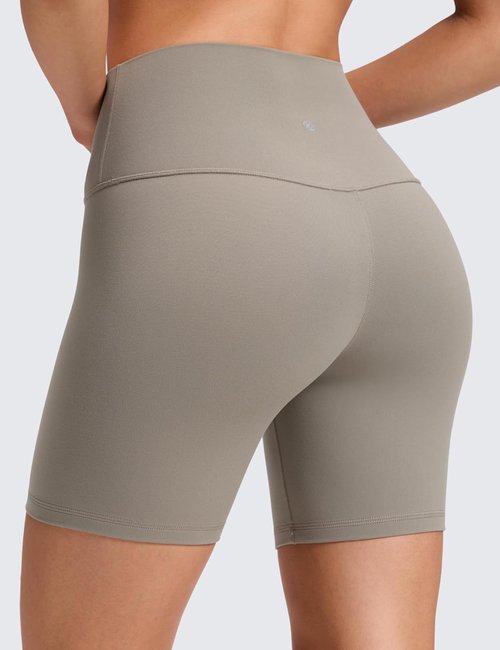 CRZ YOGA Biker Shorts - ButterLuxe High Waisted Spandex for Women | 6" Length for Comfort and Flexibility
