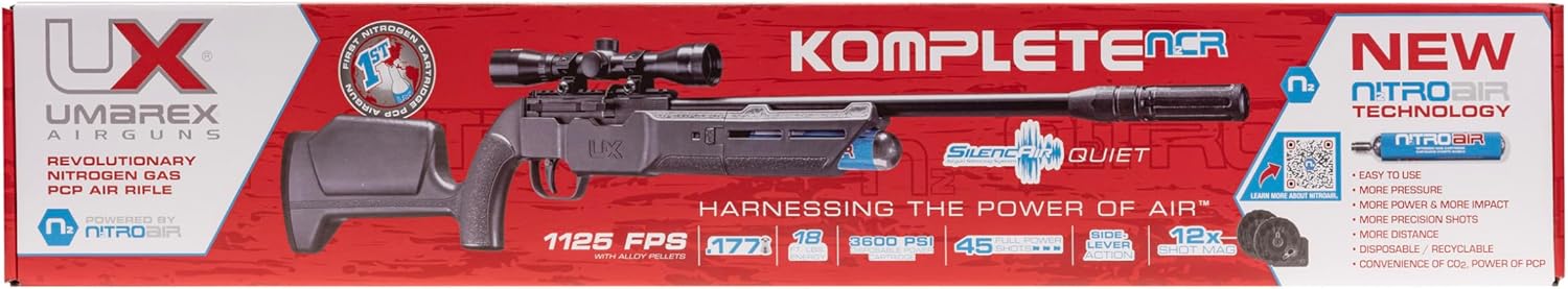 Umarex Komplete PCP Air Rifle - N2-Powered .177 Caliber for Precision Shooting