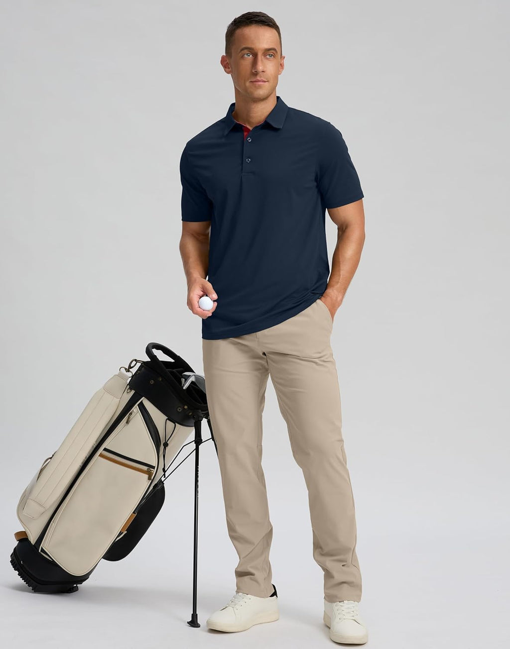 Skiennix Men's Golf Shirts - Dry Fit Moisture-Wicking Performance Polo | Short Sleeve Casual Attire