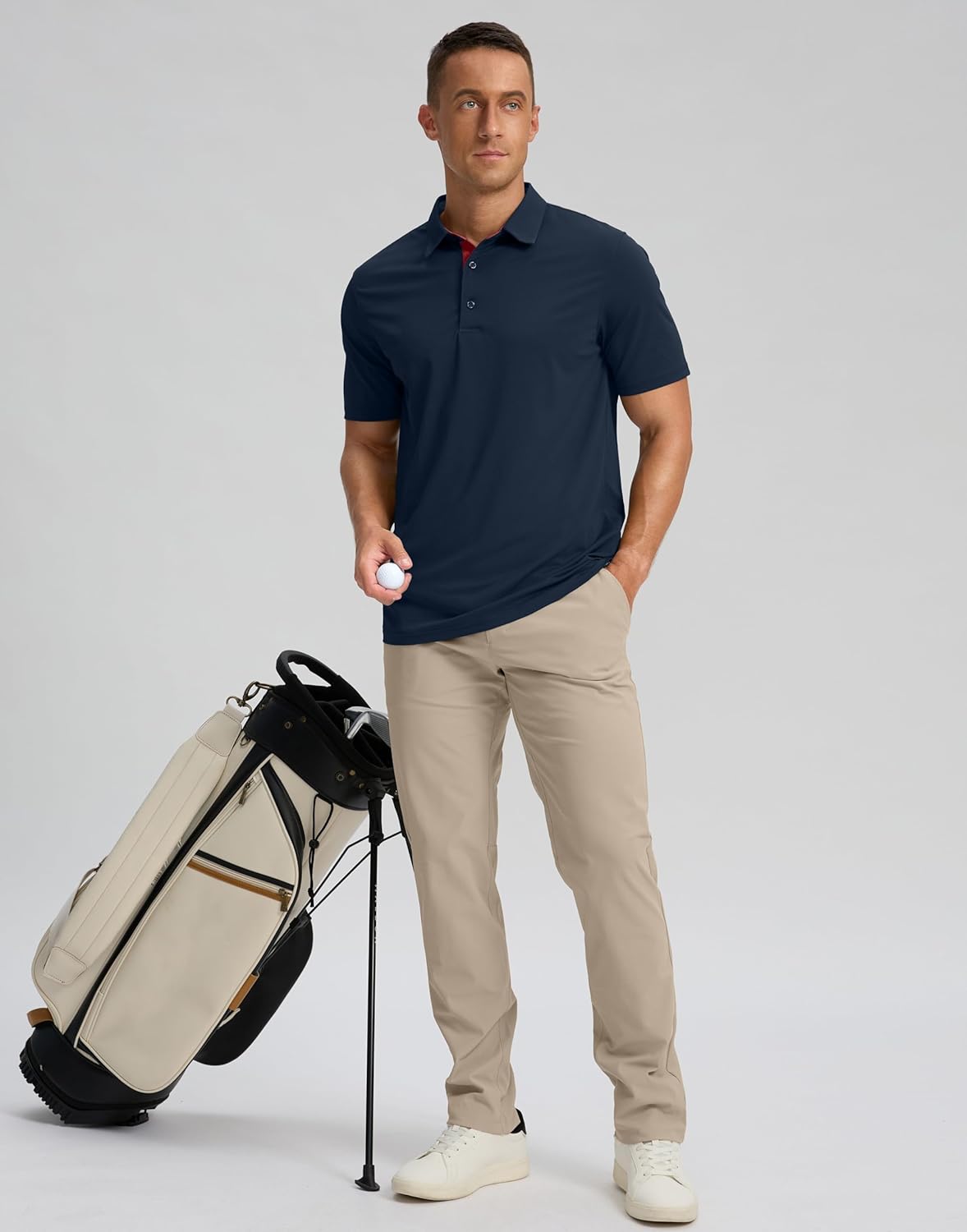 Skiennix Men's Golf Shirts - Dry Fit Moisture-Wicking Performance Polo | Short Sleeve Casual Attire