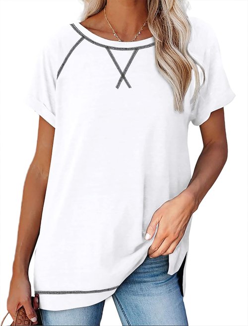 Aokosor Summer Tops for Women - Casual Loose Fitting Workout Outfits | 2025 Collection