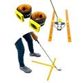 Compact Golf Alignment Sticks & Swing Aid | Pocket-Sized, Modular Ruler System for Fixing Slice, Takeaway, Stance, Putting & Posture | Indoor/Outdoor Golf Trainer