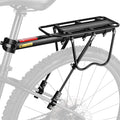 West Biking 110Lb Capacity Almost Universal Adjustable Bike Cargo Rack Cycling Equipment Stand Footstock Bicycle Luggage Carrier Racks with Reflective Logo