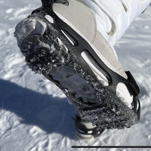 Ice Cleats Grippers for Shoes and Boots 24 Teeth Crampons 10 Teeth Tiny Spikes Ice Cleats for Walk on Ice Snow and Freezing Mud (24-Teeth, S (2024))