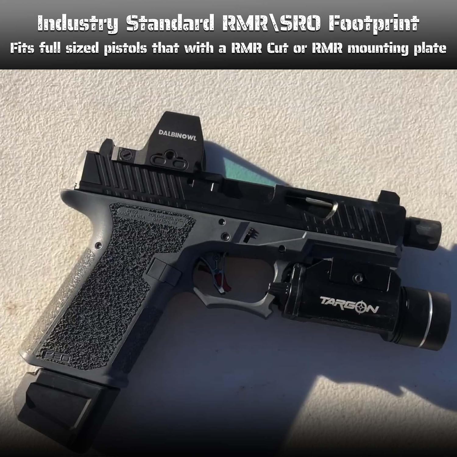 TYTO-R Red Dot Sight - 2.5 MOA Shake Awake Open Reflex Optic for Full-Sized Pistols | 1x24.5mm Lens