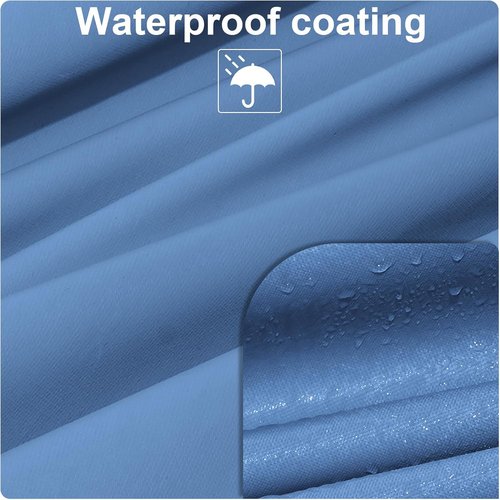 Folding Chair Storage Bag - Waterproof 600D Carry Bag with Double Zippers | Portable for Zero Gravity & Beach Chairs, 43” L x 11” W x 29” H (Blue)