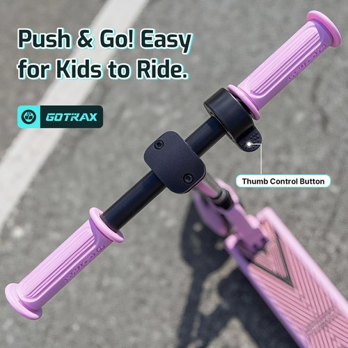 Gotrax GKS Mini Electric Scooter for Kids 6-12, Max 3.75 Miles & 7.5 Mph by 150W Motor, 6'' Wheel, Thumb Control Easy to Ride & Assemble, All-Metal Body Supports 121 lbs, Great Present for Boys Girls
