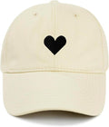 American Trends Women's Baseball Cap - Cute Heart Design, Adjustable Cotton Hat for Everyday Wear